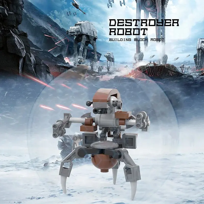 Eske kouri Space War Destruction Robot series of destruction units with model brick toy moc children's building blocks
Eske kouri Space War Destruction Robot series of destruction units with model brick toy moc children's building blocks