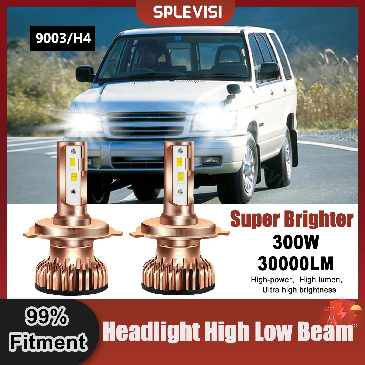 

9003/H4 LED Headlamp For Isuzu Trooper 1986 1987 1988 1989 1990 1991 1992 1993 1994 1995 1996 1997 1998 1999 2000 2001 2002 2003