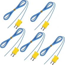 5 Pieces 2M K-Type Temperature Sensor Mini-Connector Probe Sensor Temperature Sensors Measure Range -40 to 400 Celsius
5 Pieces 2M K-Type Temperature Sensor Mini-Connector Probe Sensor Temperature Sensors Measure Range -40 to 400 Celsius