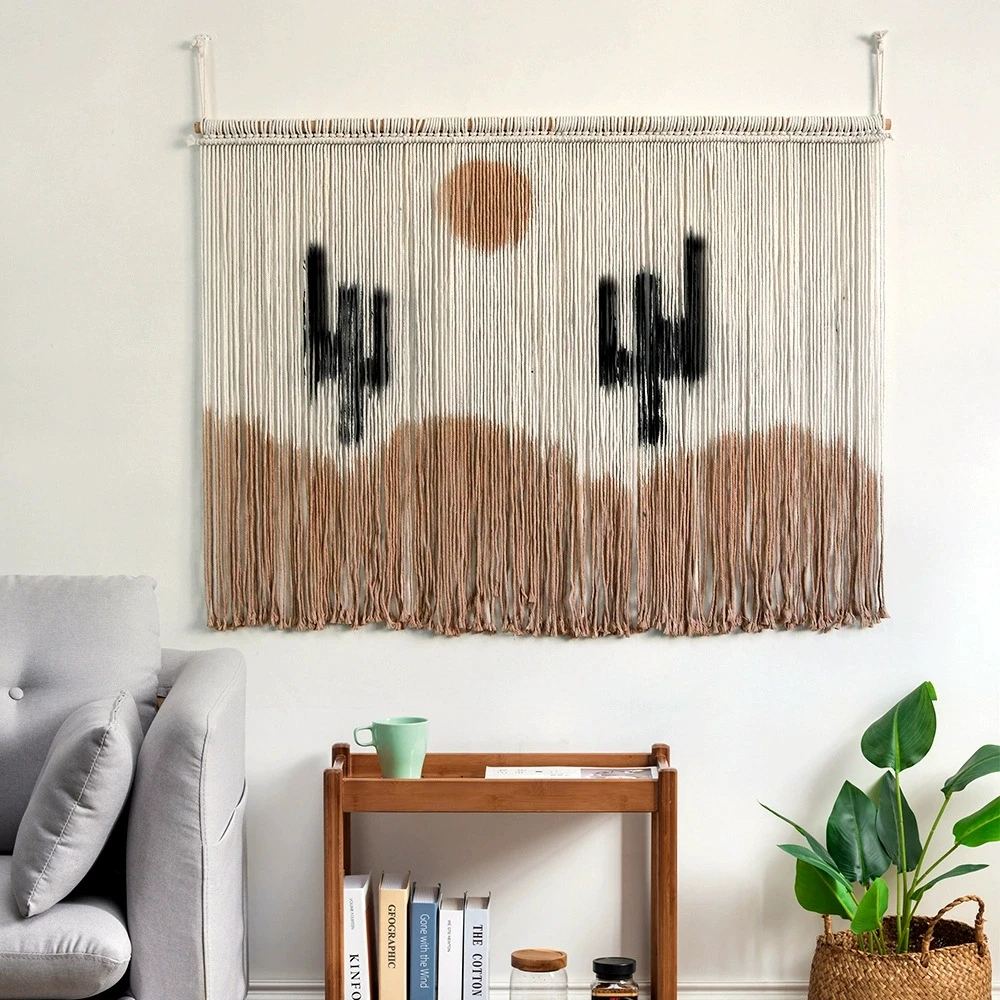 Creamy White Macrame Boho Wall Art 2 S2f56502f2c334f6d8820a62a60efa34ba