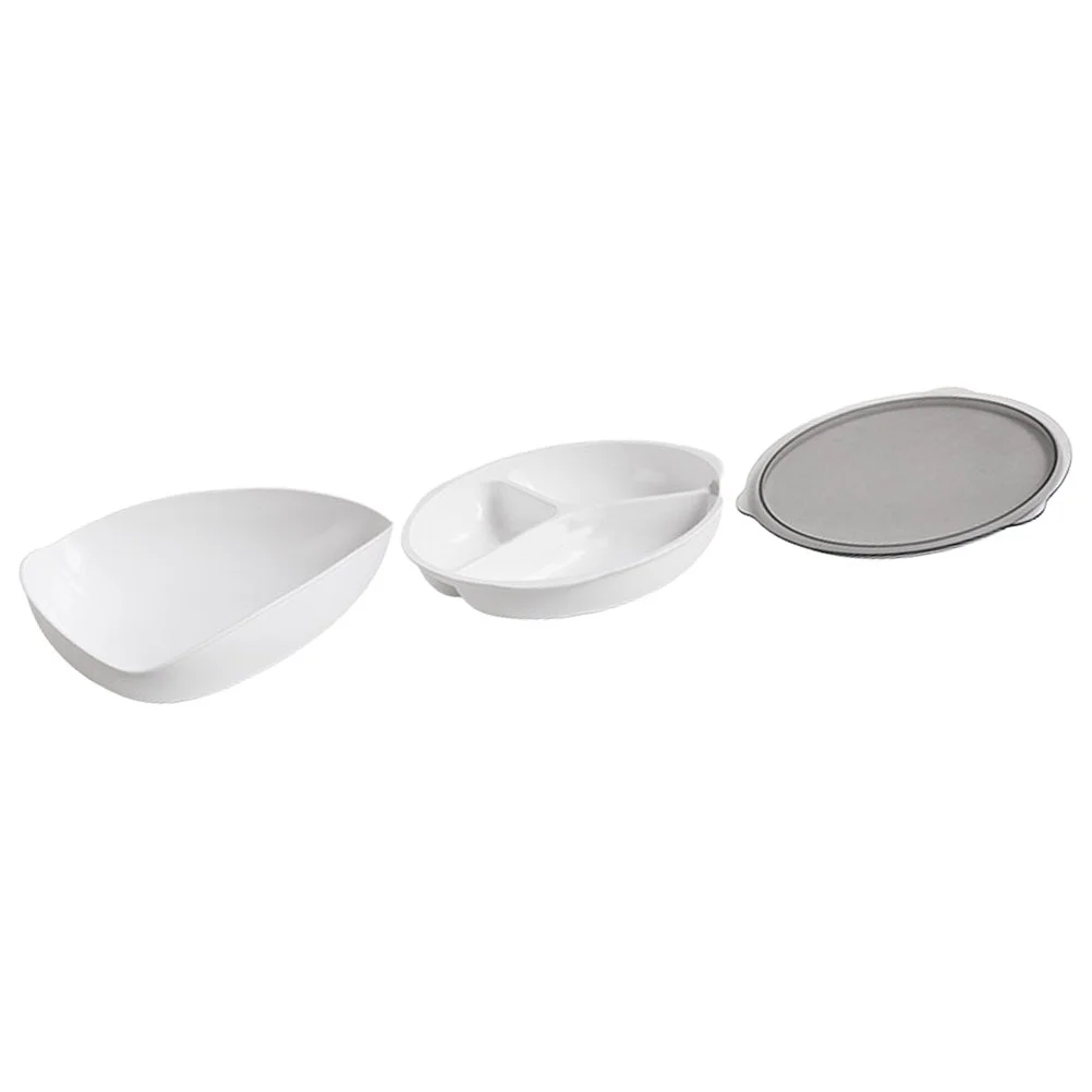 Snack Containers Dried Fruit Plate Divided Food Storage with Lids Triple Serving Tray Platter
Snack Containers Dried Fruit Plate Divided Food Storage with Lids Triple Serving Tray Platter
