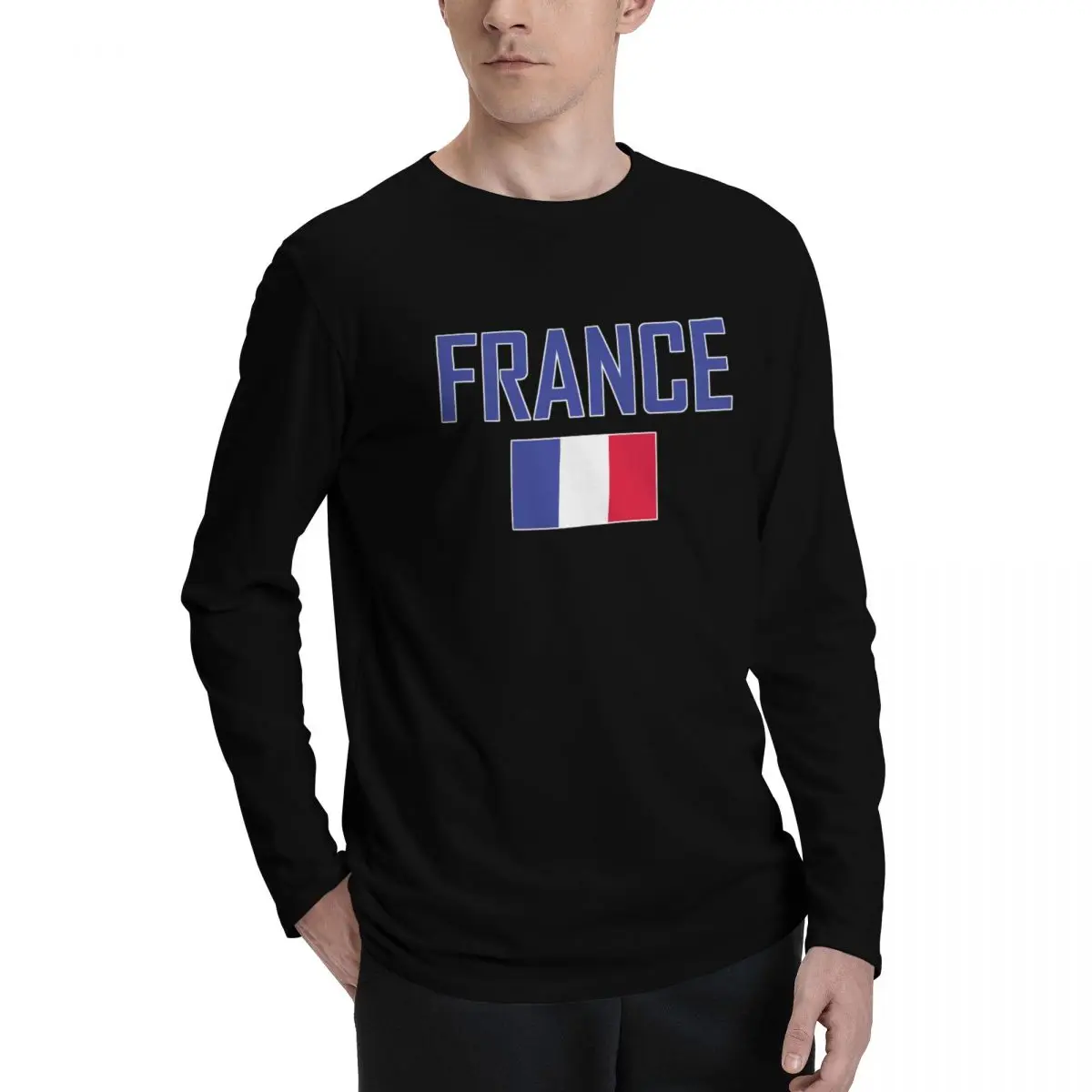 Хлопковые футболки с французским флагом страны с надписью и длинными рукавами, мужская и женская одежда, футболки, топы, футболки
Хлопковые футболки с французским флагом страны с надписью и длинными рукавами, мужская и женская одежда, футболки, топы, футболки