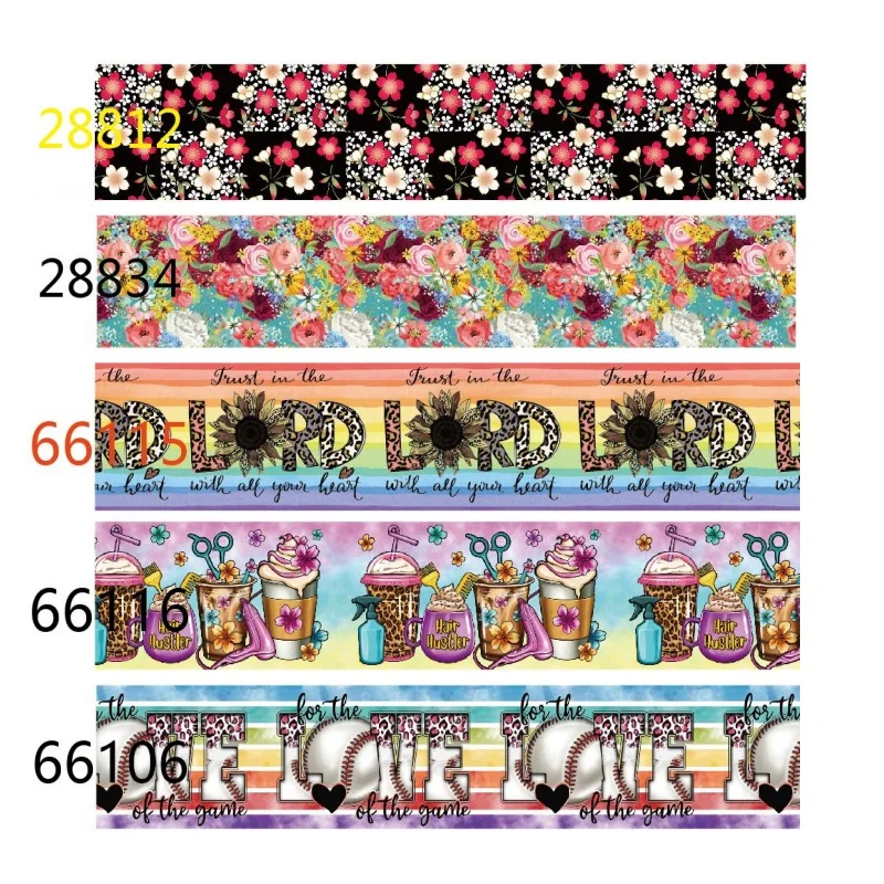 10yards Flower Ribbons Sport Grosgrain Ribbon for Hairbows DIY Sewing Accessories Crafts
10yards Flower Ribbons Sport Grosgrain Ribbon for Hairbows DIY Sewing Accessories Crafts