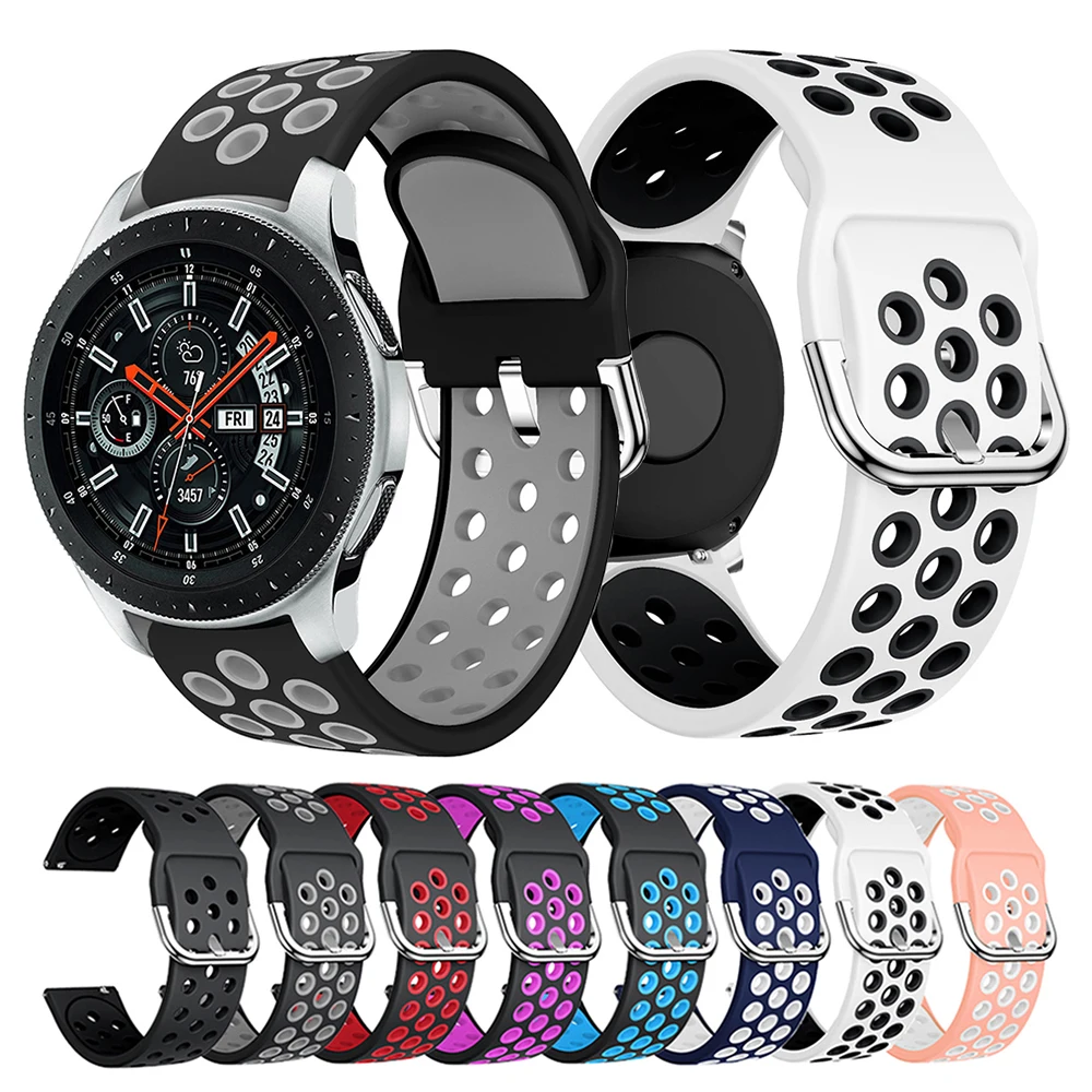 Sport Silicone Strap For Samsung Galaxy Watch 46mm Gear S3 Replacement Watch Band For Xiaomi Huami Amazfit GTR 47mm
Sport Silicone Strap For Samsung Galaxy Watch 46mm Gear S3 Replacement Watch Band For Xiaomi Huami Amazfit GTR 47mm