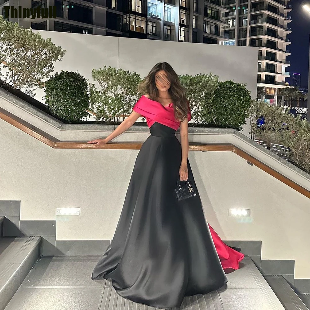 Thinyfull A-line Saudi Arabia Evening Party Dresses Off Shoulder Satin Prom Dress Long Formal Occasion Gown Robe De Soirée
Thinyfull A-line Saudi Arabia Evening Party Dresses Off Shoulder Satin Prom Dress Long Formal Occasion Gown Robe De Soirée
