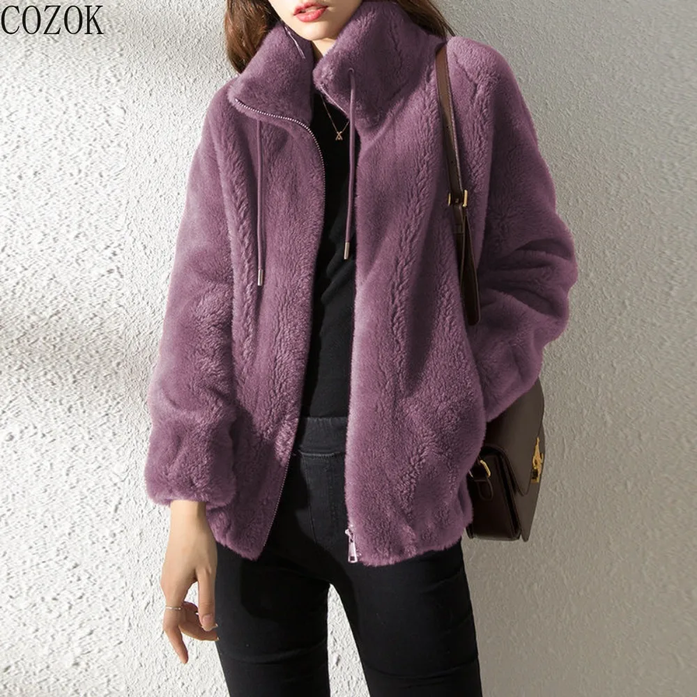 COZOK Coat Women's Spring, Autumn and Winter Plus Velvet Double-sided Velvet Stand Collar Warm Sweatshirt Cardigan Zipper Fleece
COZOK Coat Women's Spring, Autumn and Winter Plus Velvet Double-sided Velvet Stand Collar Warm Sweatshirt Cardigan Zipper Fleece