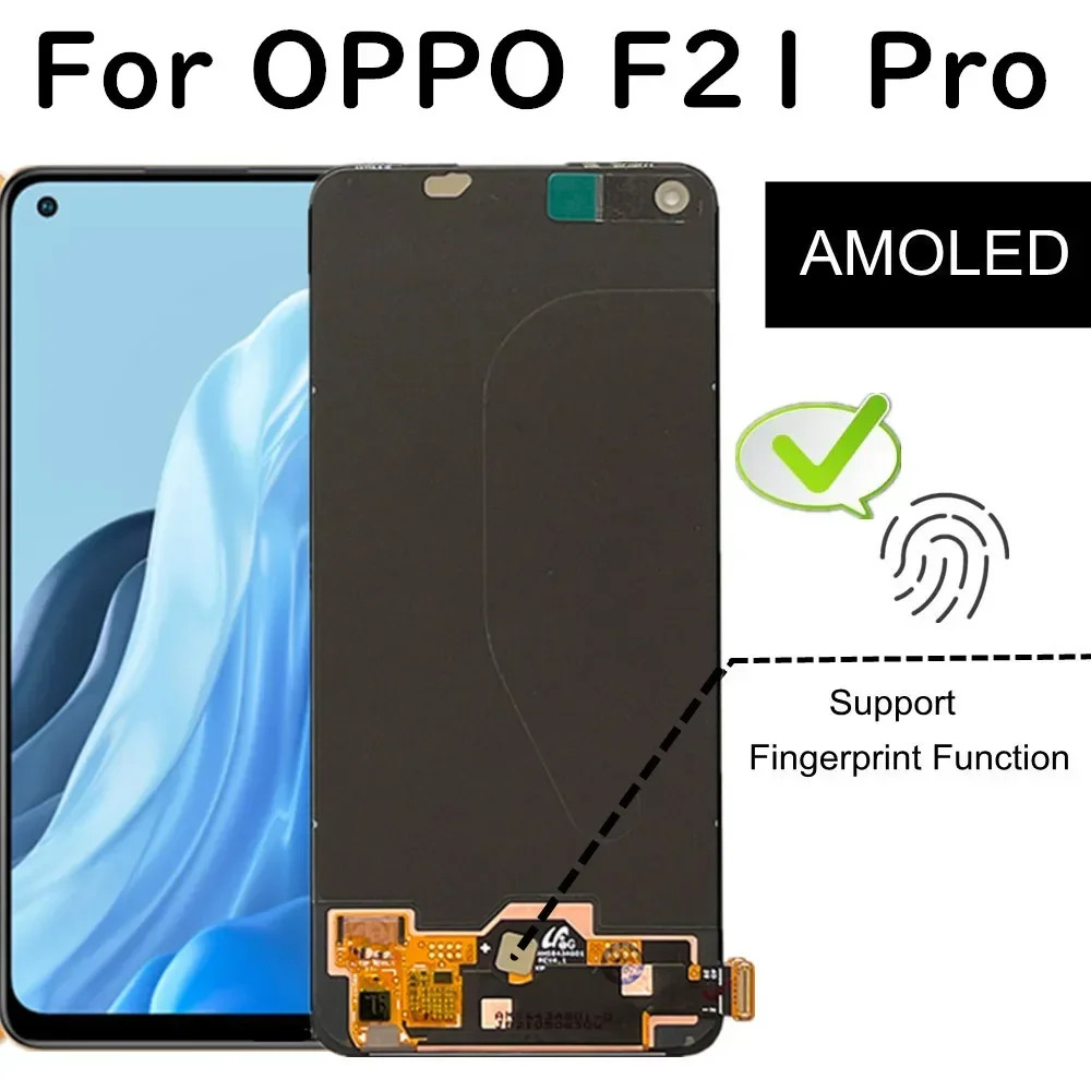6.4" AMOLED For OPPO F21 Pro CPH2363 CPH2341 LCD Display Touch Screen Assembly Replacement Accessory
6.4" AMOLED For OPPO F21 Pro CPH2363 CPH2341 LCD Display Touch Screen Assembly Replacement Accessory