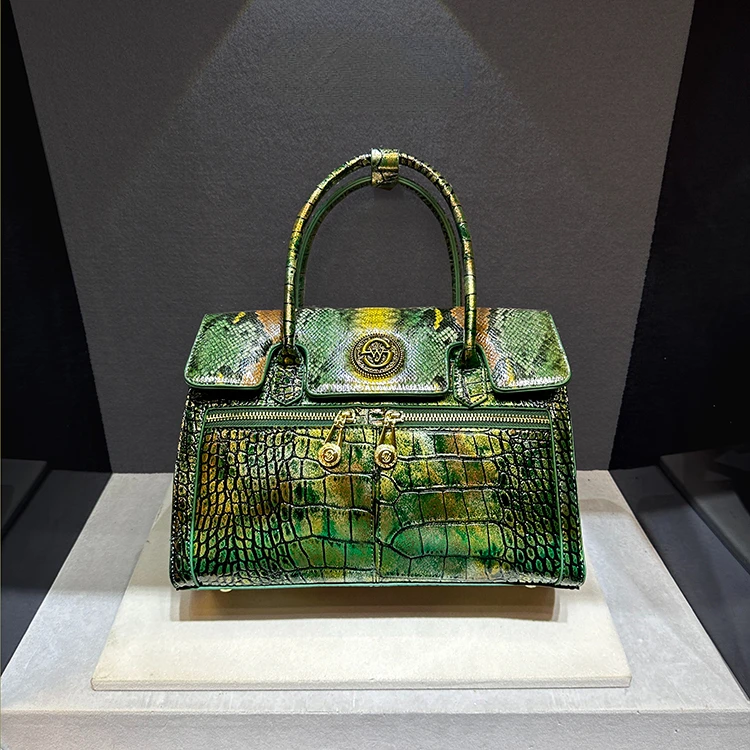 

Luxury designer brand сумка женская new high quality cowhide handbag Fashion crocodile print shoulder bag for women 가방 Hot sale