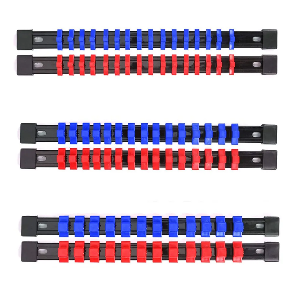 6pcs Socket Organizer 1/4" 3/8" 1/2" Wrench Holders Drive Socket Holder Tool Storage Rail Clip Socket Wrench Bracket Repair Tool
6pcs Socket Organizer 1/4" 3/8" 1/2" Wrench Holders Drive Socket Holder Tool Storage Rail Clip Socket Wrench Bracket Repair Tool