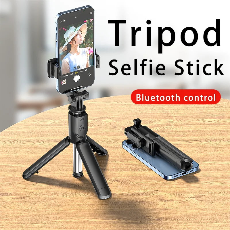 

Bluetooth Wireless Selfie Stick Mini Tripod Extendable Monopod Remote Shutter For iPhone Samsung Xiaomi Phone Holder