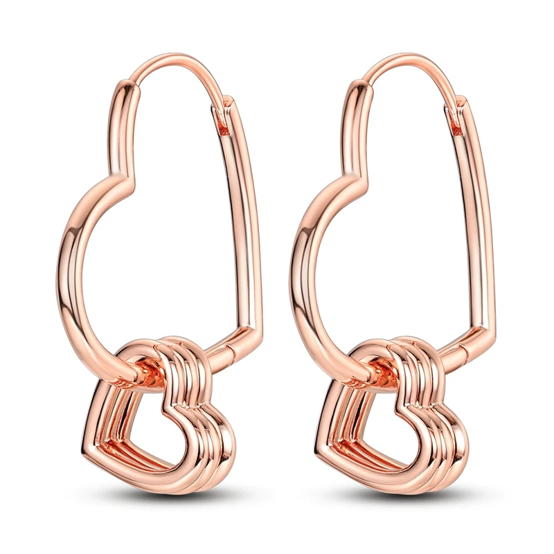 100% 925 Sterling Silver Rose Gold Heart Geometric Pave CZ Hoop Earrings for Women Wedding Engagement Birthday Jewelry Gift 212 Mallzona S2f5d6d5044eb4658bb4c53bebef835dct 100% 925 Sterling Silver Rose Gold Heart Geometric Pave CZ Hoop Earrings for Women Wedding Engagement Birthday Jewelry Gift Mallzona