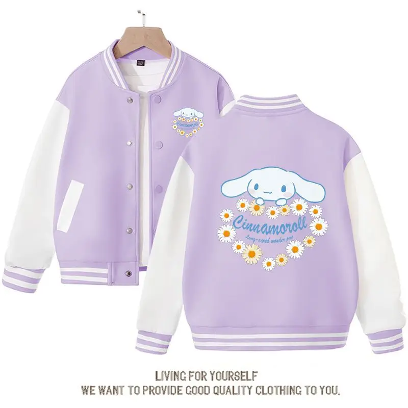 Sanrio Cinnamoroll Girls Jacket Spring Autumn New Korean Style Children's Clothing Medium Children's Style Baseball Uniform
Sanrio Cinnamoroll Girls Jacket Spring Autumn New Korean Style Children's Clothing Medium Children's Style Baseball Uniform