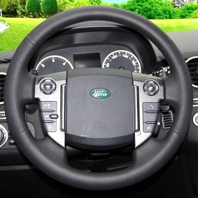 Hand-Stitched Non-Slip Genuine Leather Car Steering-Wheel Cover For Land Rover Discovery 4 2010-2016 Volant Interior Accessories
Hand-Stitched Non-Slip Genuine Leather Car Steering-Wheel Cover For Land Rover Discovery 4 2010-2016 Volant Interior Accessories