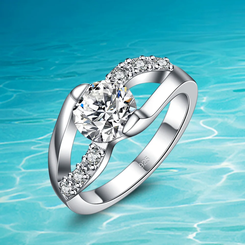 Luxury Female Second Line Width Zircon Stone Ring 925 Silver Color Wedding Jewelry Promise Crystal Engagement Rings For Women
Luxury Female Second Line Width Zircon Stone Ring 925 Silver Color Wedding Jewelry Promise Crystal Engagement Rings For Women