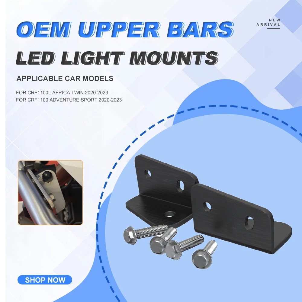 For HONDA CRF1100L Africa Twin OEM Upper Bars LED Light Mount CRF1100 Adventure Sport 2020 2021 2022 2023 Motorcycle Accessories
For HONDA CRF1100L Africa Twin OEM Upper Bars LED Light Mount CRF1100 Adventure Sport 2020 2021 2022 2023 Motorcycle Accessories