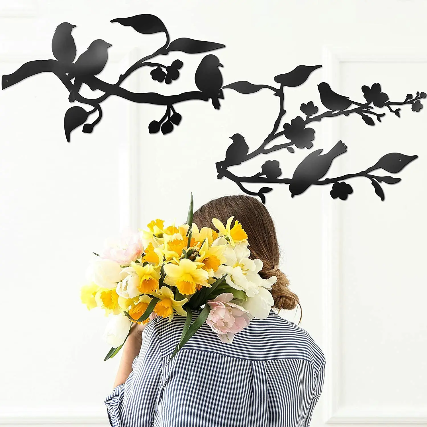 Metal Birds Wall Decor Art Birds on A Wire Metal Bird Wall Sticker Home DecorBedroom/Living Room/Home Decoration
Metal Birds Wall Decor Art Birds on A Wire Metal Bird Wall Sticker Home DecorBedroom/Living Room/Home Decoration