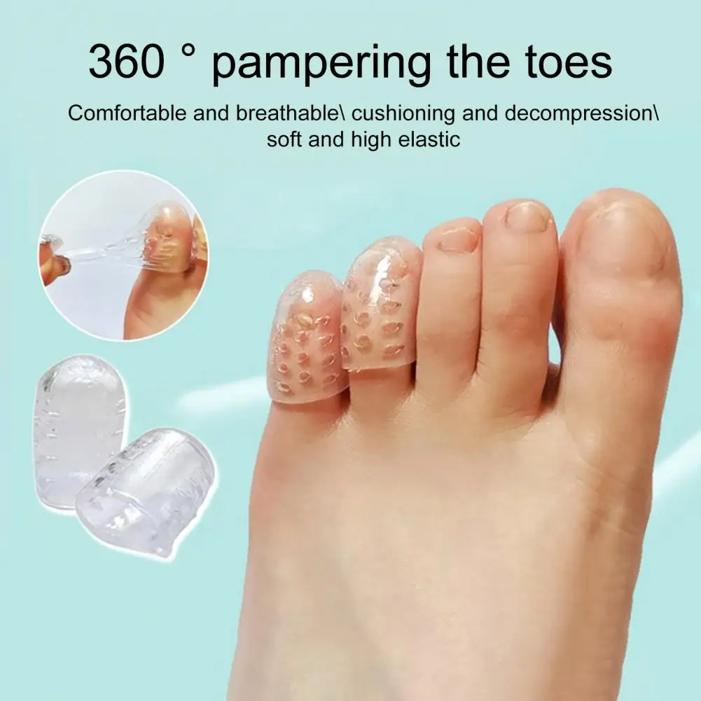 10Pcs/Set Toe Protector Rubber Breathable Holes Anti-Friction Foot Care Prevent Callus Blistering Little Toe Cover Sleeve
10Pcs/Set Toe Protector Rubber Breathable Holes Anti-Friction Foot Care Prevent Callus Blistering Little Toe Cover Sleeve