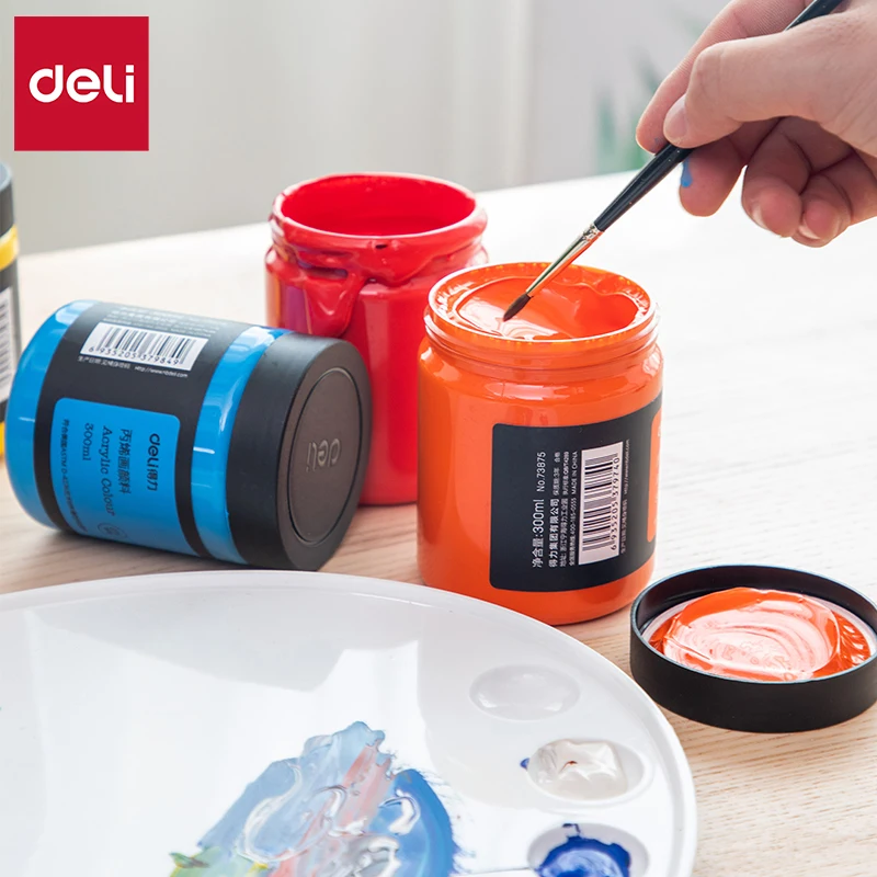 Deli 300ml Acrylic Pigment High-Capacity DIY Model Art Wall Painting Hand Drawn Poster Graffiti Pigment Office Learning Supplies
Deli 300ml Acrylic Pigment High-Capacity DIY Model Art Wall Painting Hand Drawn Poster Graffiti Pigment Office Learning Supplies