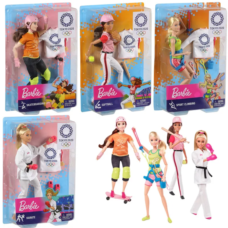 Tokyo 2020 Barbie GJL73 Career Sports Olympia Softball Skateboarding Sport Climbing Karate Model Doll Limited Edition Toys Gifts
Tokyo 2020 Barbie GJL73 Career Sports Olympia Softball Skateboarding Sport Climbing Karate Model Doll Limited Edition Toys Gifts