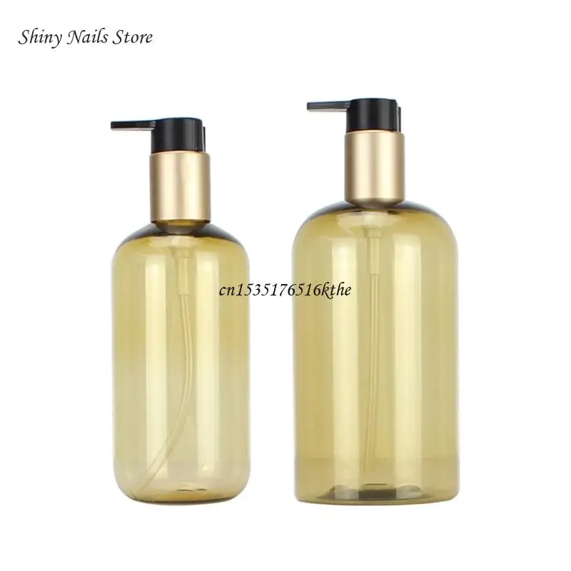 

2pcs 300ml 500ml Empty Pump Lotion Bottles Dispenser Refillable Containers for Shampoo and Conditioner Dropship