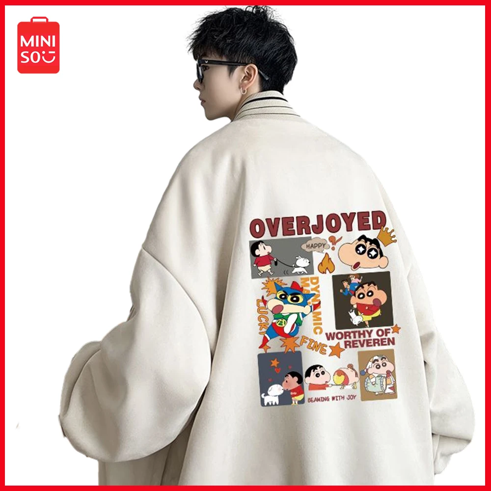 2023 Miniso Crayon Shin Chan Cartoon Anime Korean Edition Boys' Vintage Y2K Long Sleeve Pullover Print Jacket Autumn Casual Wear
2023 Miniso Crayon Shin Chan Cartoon Anime Korean Edition Boys' Vintage Y2K Long Sleeve Pullover Print Jacket Autumn Casual Wear
