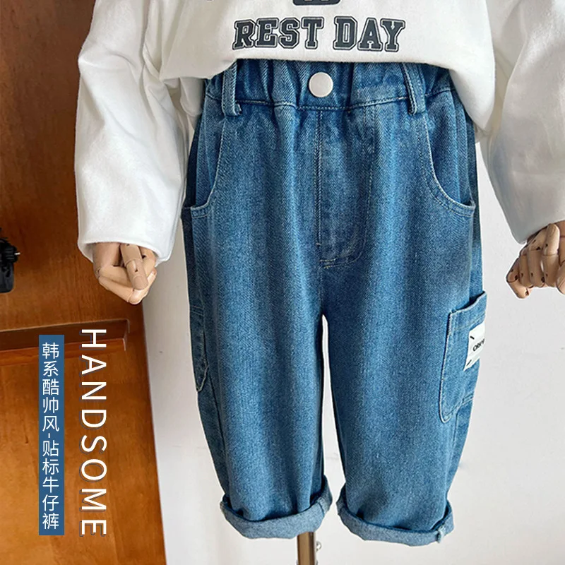 2023 New Autumn Baby Boys Jeans Pants Solid Color Toddler Girls Elastic Waist Fashion Loose Denim Pants Children's Clothes
2023 New Autumn Baby Boys Jeans Pants Solid Color Toddler Girls Elastic Waist Fashion Loose Denim Pants Children's Clothes