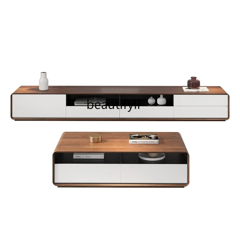 Nordic TV Cabinet and Tea Table Combination Modern Minimalist Large and Small Apartment Type TV Stand Living Room Floor Cabinet
Nordic TV Cabinet and Tea Table Combination Modern Minimalist Large and Small Apartment Type TV Stand Living Room Floor Cabinet