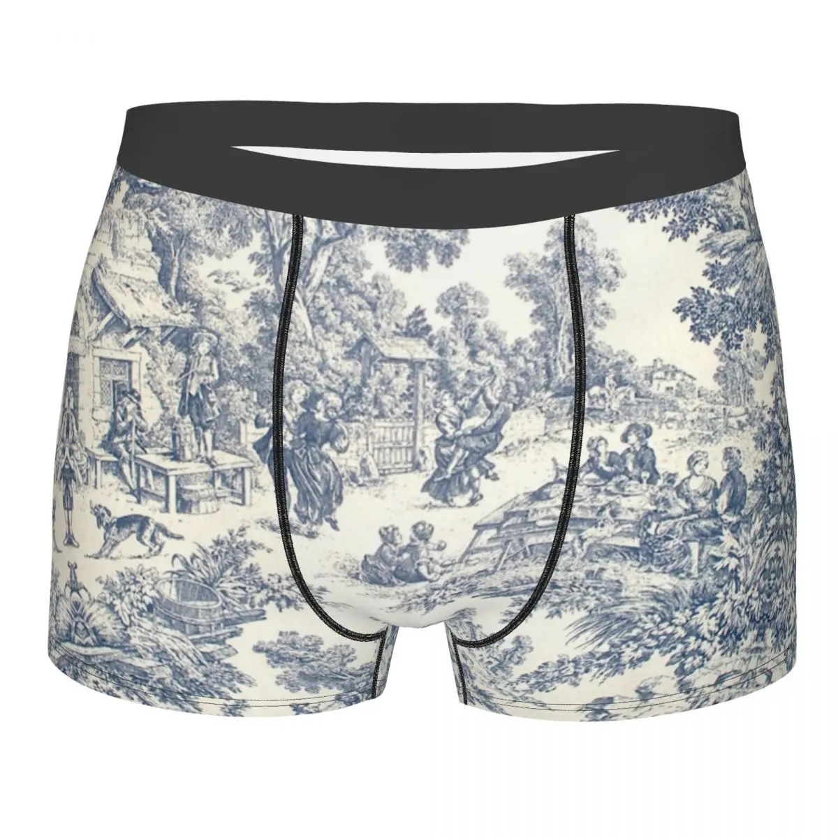 Custom Toile De Jouy Number 2 Boxers Shorts Men's French Navy Blue Motif Briefs Underwear Cool Underpants
Custom Toile De Jouy Number 2 Boxers Shorts Men's French Navy Blue Motif Briefs Underwear Cool Underpants