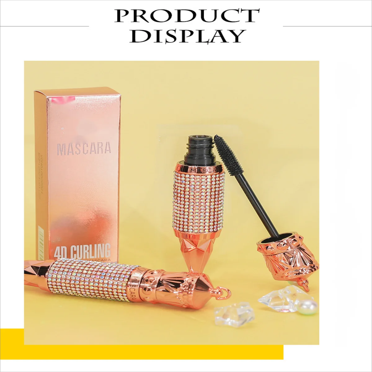 The new diamond mascara black fixed waterproof long, thick and curly pulling non-fluorescence anti-makeup primer mascara
The new diamond mascara black fixed waterproof long, thick and curly pulling non-fluorescence anti-makeup primer mascara