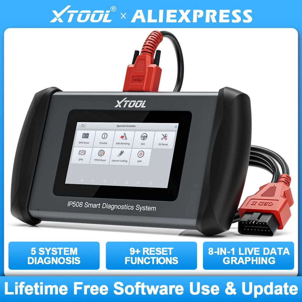 2024 XTOOL IP508 Automotive OBD Scanner DPF injector coding ABS EPB SAS BMS Light Oil TPMS Reset 5 System Diagnostic Free Update
2024 XTOOL IP508 Automotive OBD Scanner DPF injector coding ABS EPB SAS BMS Light Oil TPMS Reset 5 System Diagnostic Free Update