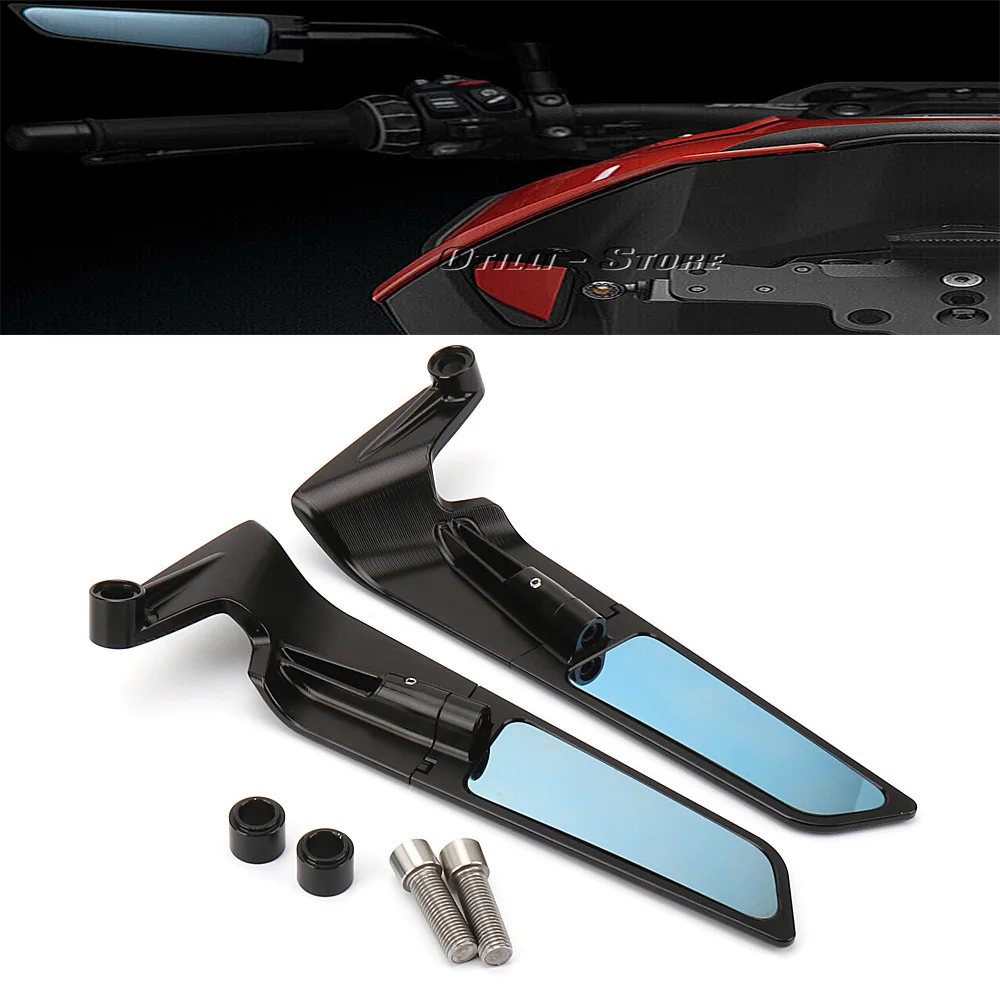 Motorcycle Wing Rearview Mirror Modification Accessory Black Suitable For BMW S1000R 2021-2023
Motorcycle Wing Rearview Mirror Modification Accessory Black Suitable For BMW S1000R 2021-2023