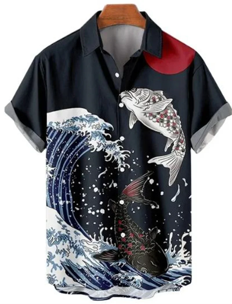 2024 Nostalgic Ocean Wave 3D Version Hawaiian Men's Casual Shirt Summer Fashion Men's Shirt Short Sleeve Lapel Loose Top 
2024 Nostalgic Ocean Wave 3D Version Hawaiian Men's Casual Shirt Summer Fashion Men's Shirt Short Sleeve Lapel Loose Top