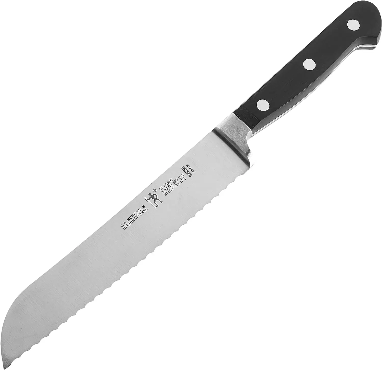 

Classic -Sharp 7-inch Bread Knife, Cake Knife , German Engineered Informed by 100+ Years of Mastery, Black Xituo knifes Kitchen