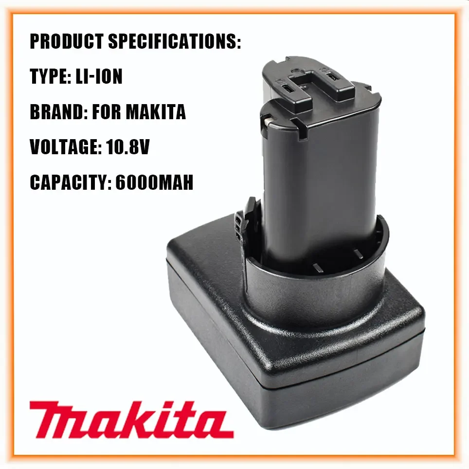 Turpow 10.8V BL1013 Battery 6000mAh Makita BL1013 BL1014 BL1015 Li-ion Replace Power Tools Battery TD090D DF030D MUS052D
Turpow 10.8V BL1013 Battery 6000mAh Makita BL1013 BL1014 BL1015 Li-ion Replace Power Tools Battery TD090D DF030D MUS052D