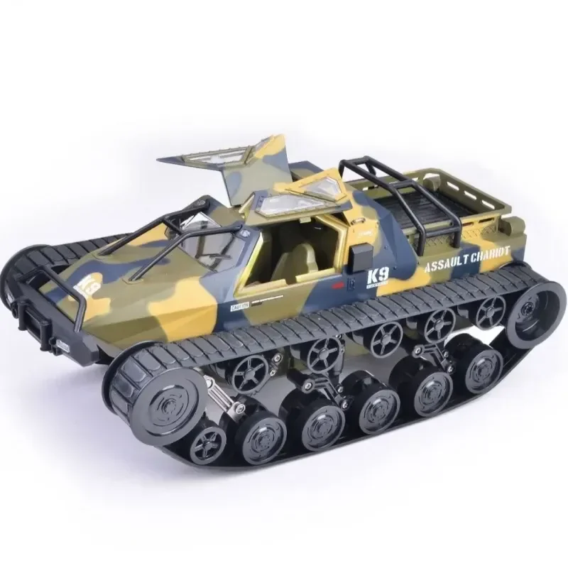 

New Remote Control Tank 1:12 Cross-border Simulation Ev2 Off-road High-speed Tracked Drift Tank Armored Vehicle Climbing Boy Toy