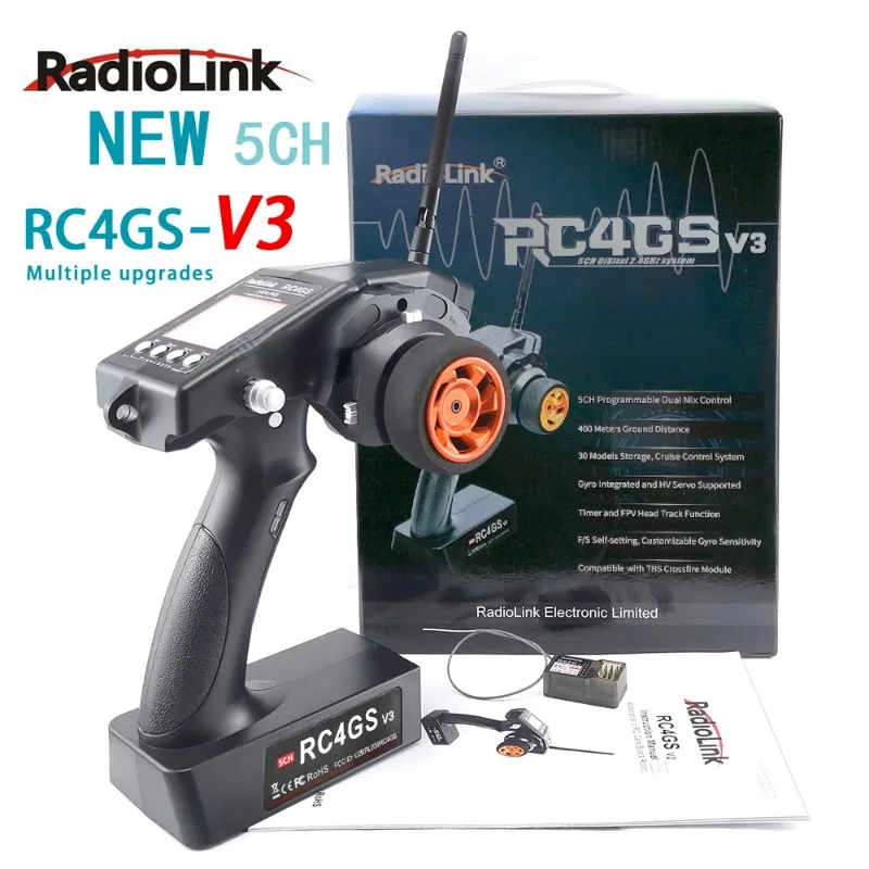Радиоуправляемый передатчик дистанционного управления RadioLink RC4GS V3 2,4G 4CH 5CH R6F 400M + гироскоп R6Fg внутренний приемник для радиоуправляемого автомобиля лодки V4V5
Радиоуправляемый передатчик дистанционного управления RadioLink RC4GS V3 2,4G 4CH 5CH R6F 400M + гироскоп R6Fg внутренний приемник для радиоуправляемого автомобиля лодки V4V5