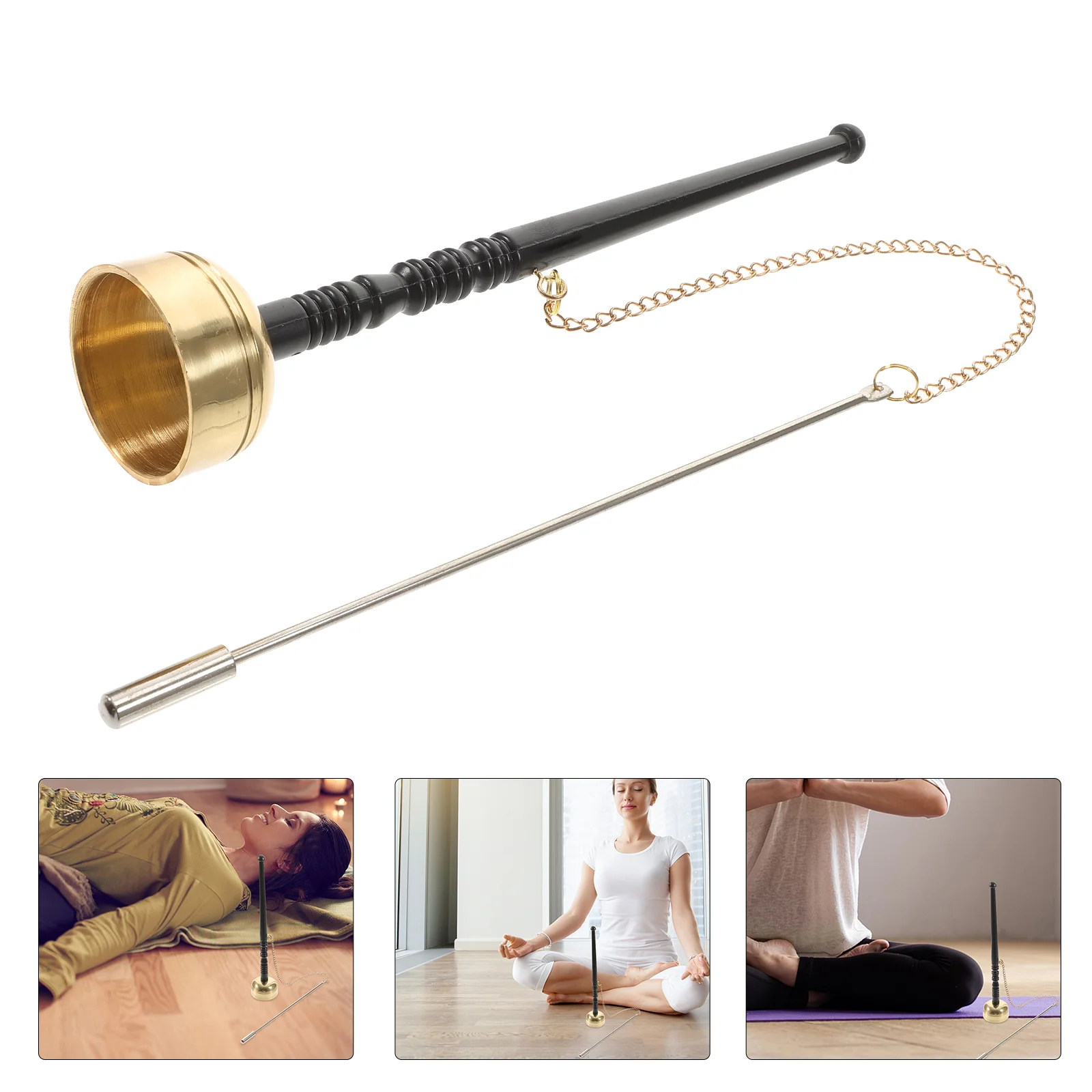 Citing Chimes Buddhism Musical Instrument Temple Supply Pure Copper Craft Gift Buddha Yin Qing Wood Hand
Citing Chimes Buddhism Musical Instrument Temple Supply Pure Copper Craft Gift Buddha Yin Qing Wood Hand