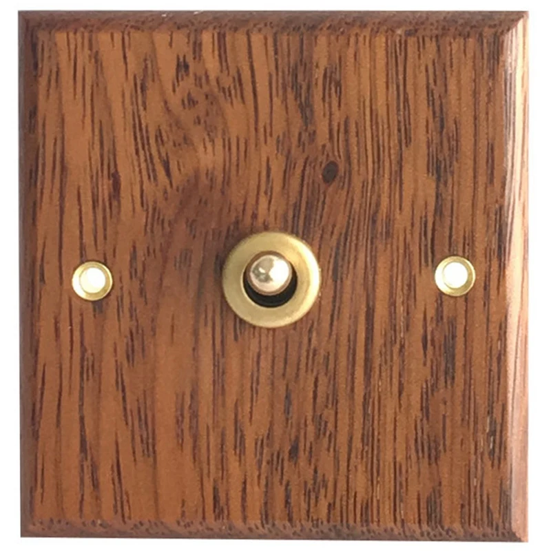 4X 86 Type Solid Wood Panel Switch Wall Light Retro Brass Toggle Switch Wood Grain Electrical Switch Socket 1- Switch
4X 86 Type Solid Wood Panel Switch Wall Light Retro Brass Toggle Switch Wood Grain Electrical Switch Socket 1- Switch
