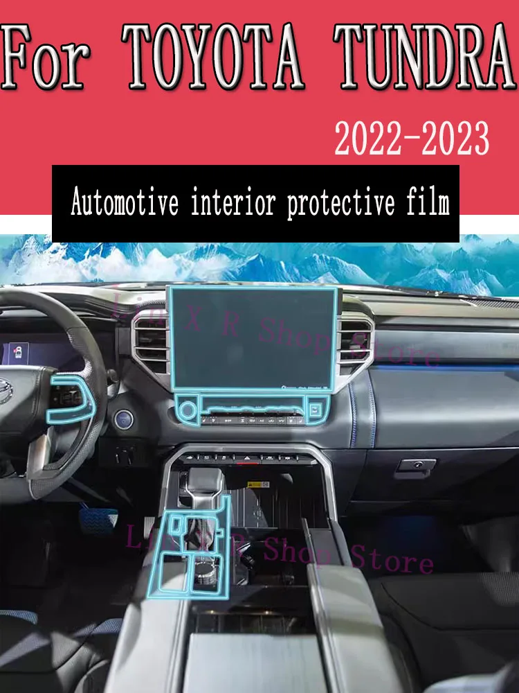 For TOYOTA TUNDRA 2022 2023 Car Gearbox Panel Film Dashboard Protective Sticker Interior Anti-Scratch Film Cover Accessories
For TOYOTA TUNDRA 2022 2023 Car Gearbox Panel Film Dashboard Protective Sticker Interior Anti-Scratch Film Cover Accessories