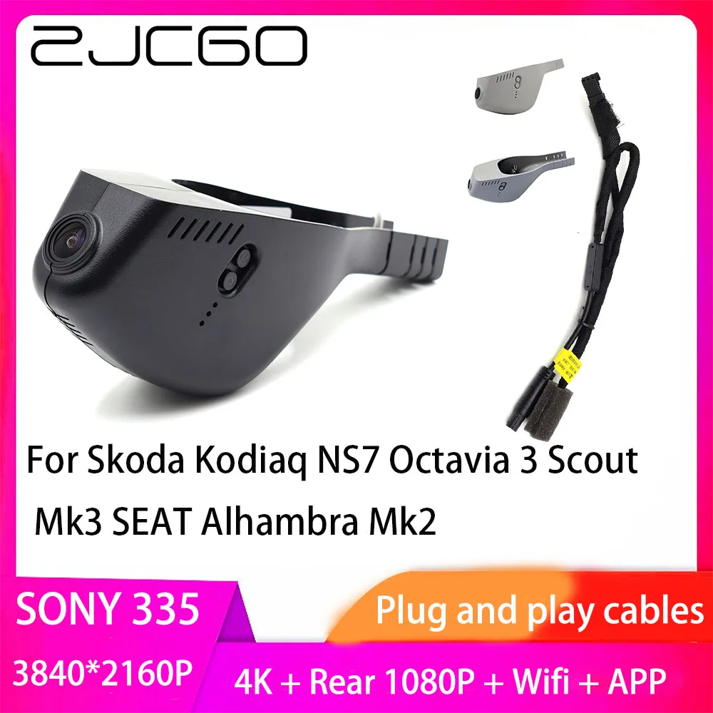 ZJCGO Plug and Play DVR Dash Cam 4K 2160P Video Recorder for Skoda Kodiaq NS7 Octavia 3 Scout Mk3 SEAT Alhambra Mk2
ZJCGO Plug and Play DVR Dash Cam 4K 2160P Video Recorder for Skoda Kodiaq NS7 Octavia 3 Scout Mk3 SEAT Alhambra Mk2