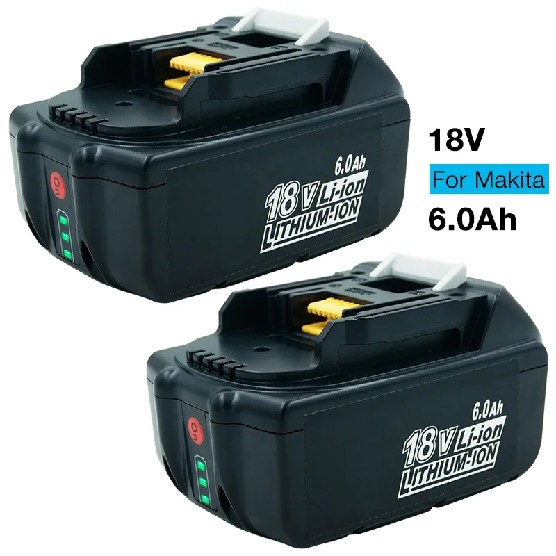 2PCS Replacement 18v 6.0Ah Rechargeable Battery LED Light for Makita Power Tool Impact Driver LXT400 BL1850 BL1845 TD251DZ
2PCS Replacement 18v 6.0Ah Rechargeable Battery LED Light for Makita Power Tool Impact Driver LXT400 BL1850 BL1845 TD251DZ
