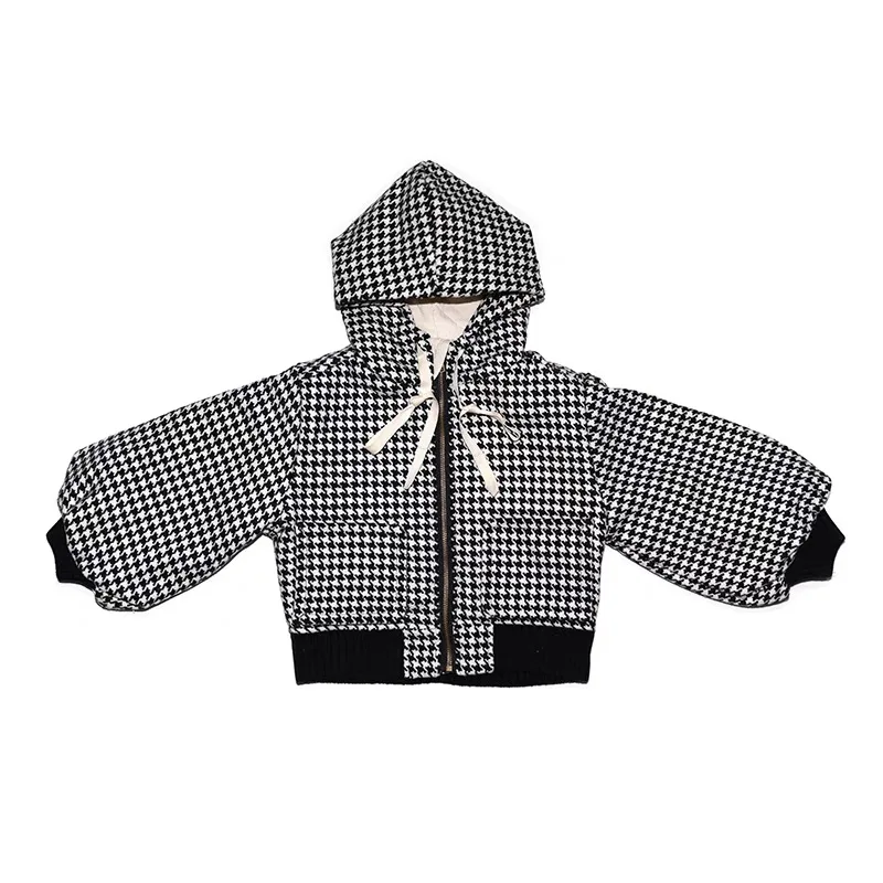 Winter New Children's Clothing Girls' Top Children's Warm Cotton Coat Baby Thousand Bird Checker Cotton Coat Small Coats
Winter New Children's Clothing Girls' Top Children's Warm Cotton Coat Baby Thousand Bird Checker Cotton Coat Small Coats