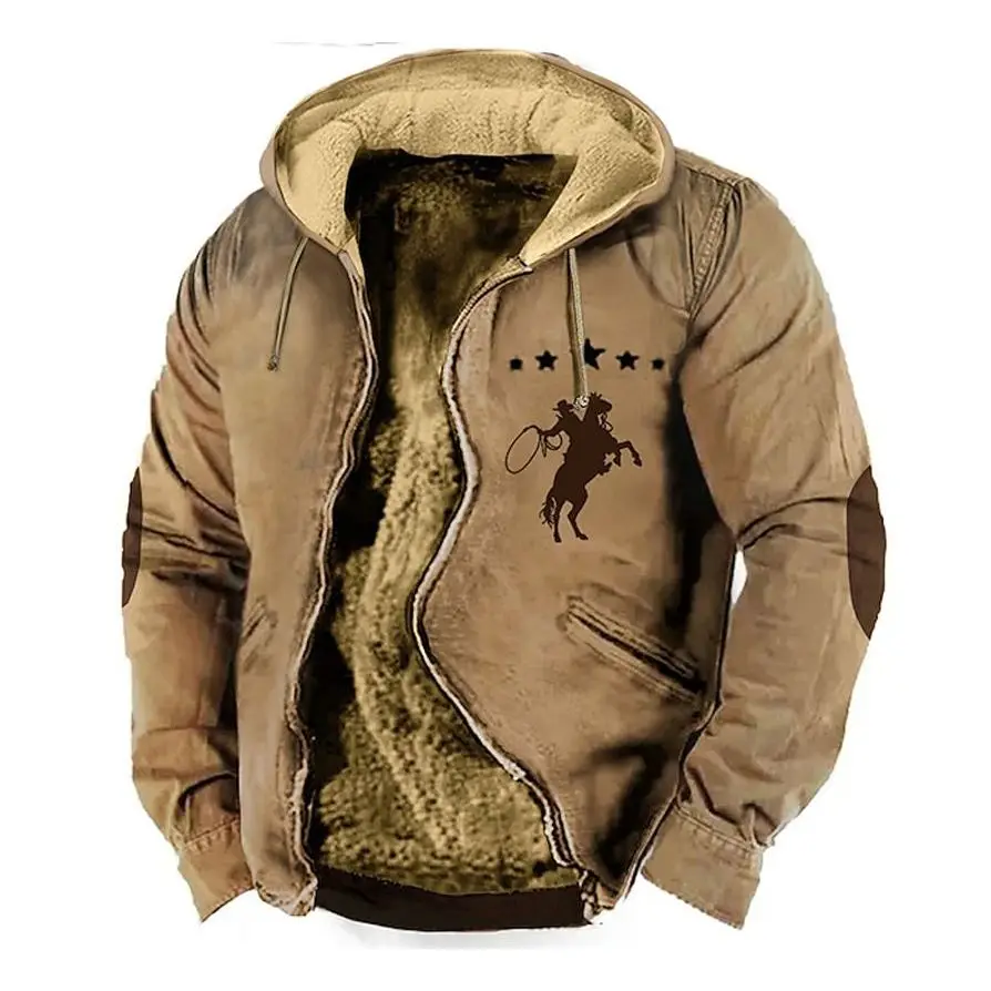New Winter Men's Zipper Hoodies Tribal CowBoy Denim Print Men Women Thick Cold Clothing Long Sleeve Sweatshirt Jacket Outerwear
New Winter Men's Zipper Hoodies Tribal CowBoy Denim Print Men Women Thick Cold Clothing Long Sleeve Sweatshirt Jacket Outerwear