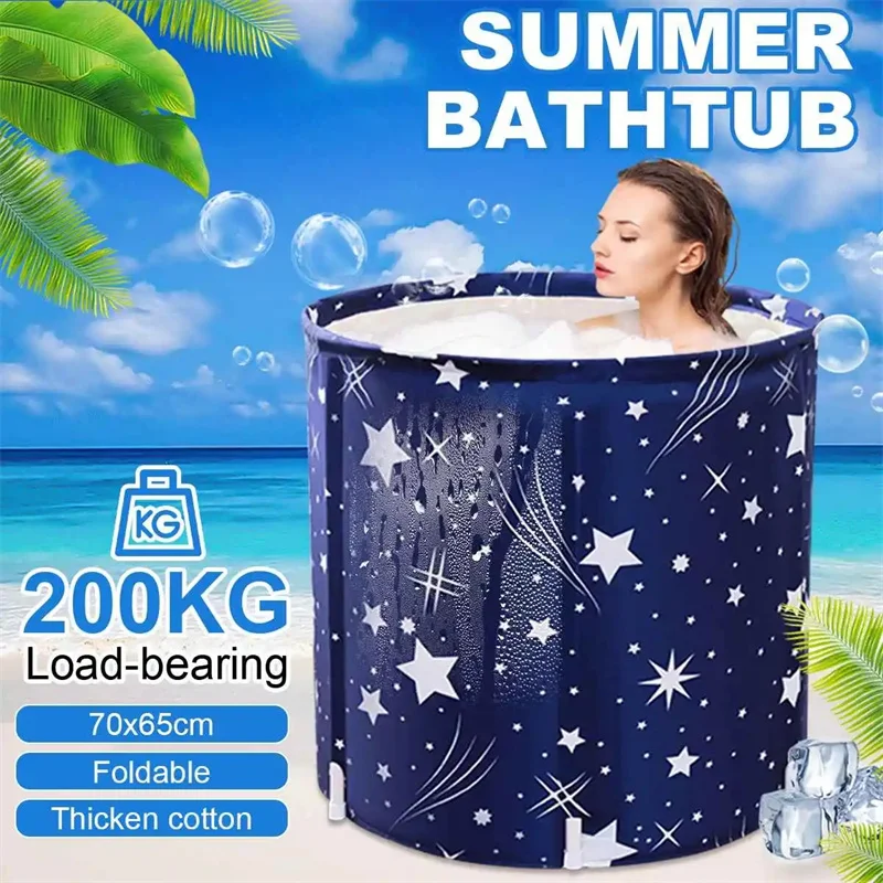 

Portable Bathtub Folding Bath Bucket, Thicken Shower Barrel, Large Adult Tub, Baby Swimming Pool, Insulation, Bathroom SPA Tub