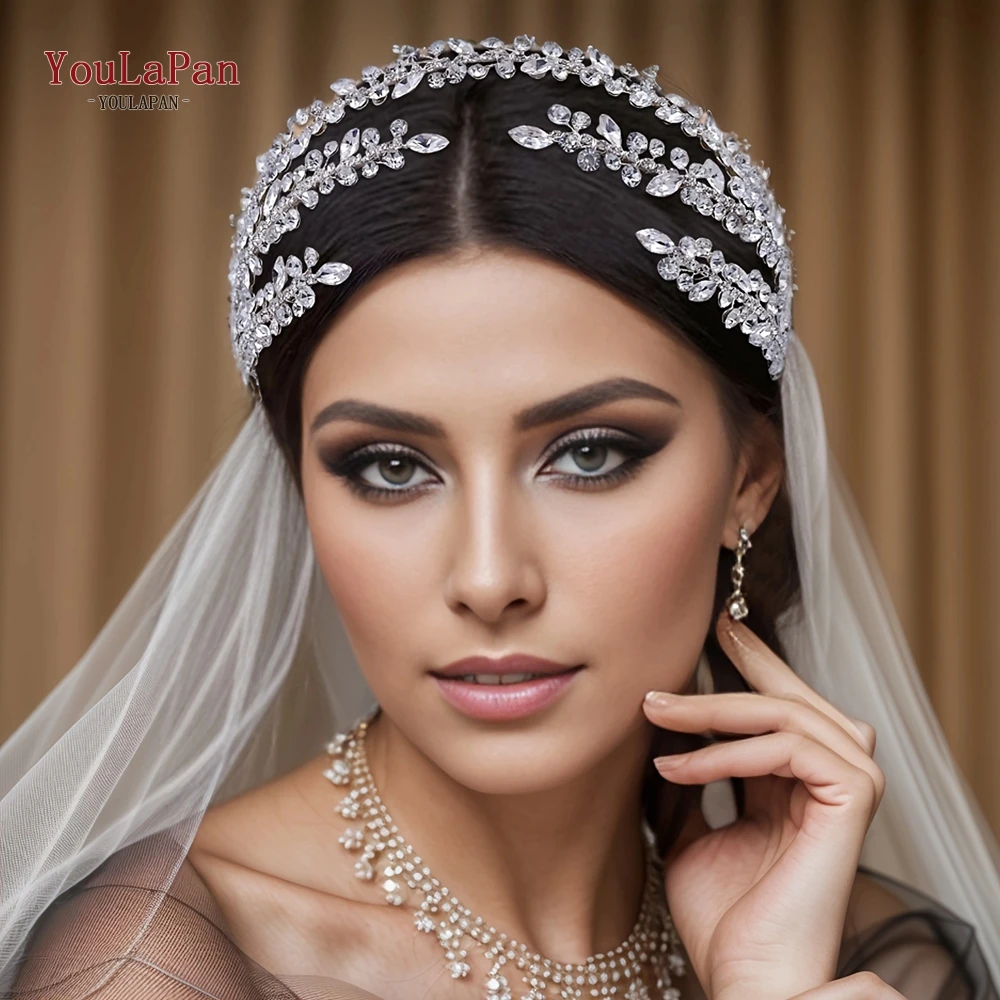 TOPQUEEN Bridal Tiara Headband Rhinestone Woman Headpiece Shiny Pageant Headdress Wedding Hair Accessories Bride Headwear HP496
TOPQUEEN Bridal Tiara Headband Rhinestone Woman Headpiece Shiny Pageant Headdress Wedding Hair Accessories Bride Headwear HP496