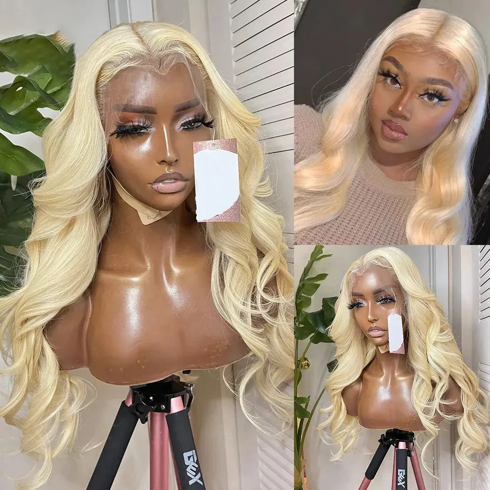 

AIMEYA Blonded Body Wave Lace Front Wig Natural Hairline Synthetic Lace Wigs for Women Glueless Blonde Wig Heat Resistant Fiber