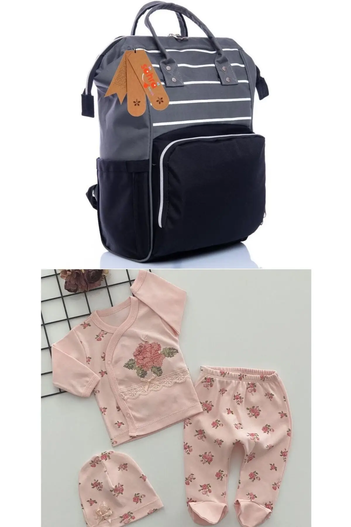 2 Pieces 100% Cotton Hospital Outlet and Waterproof Stack-Free Functional Baby Care Backpack Set Gray
2 Pieces 100% Cotton Hospital Outlet and Waterproof Stack-Free Functional Baby Care Backpack Set Gray