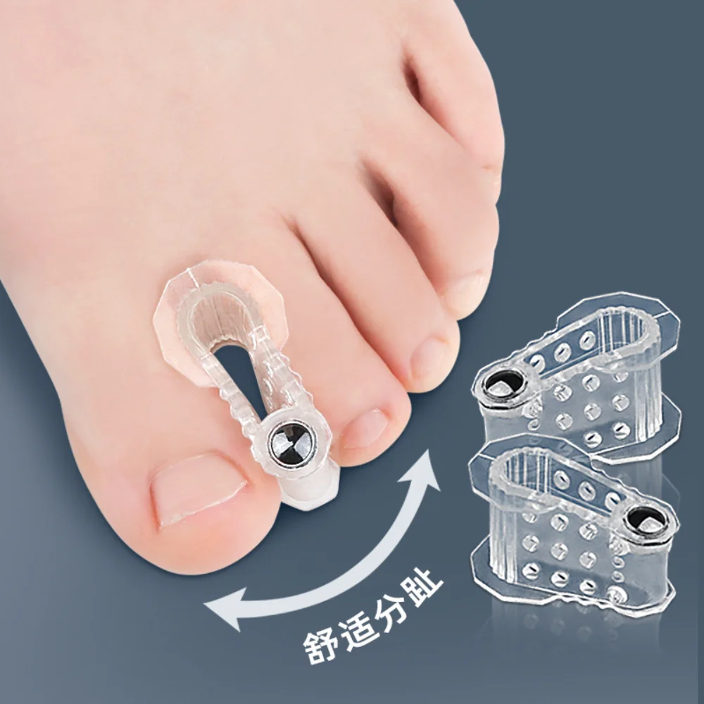 2 Pairs Toe Spacer Separators, Breathable Bunion Correctors for Overlapping & Hammer Toes Gel Toe Spacers Magnetic Toe Splitters
2 Pairs Toe Spacer Separators, Breathable Bunion Correctors for Overlapping & Hammer Toes Gel Toe Spacers Magnetic Toe Splitters
