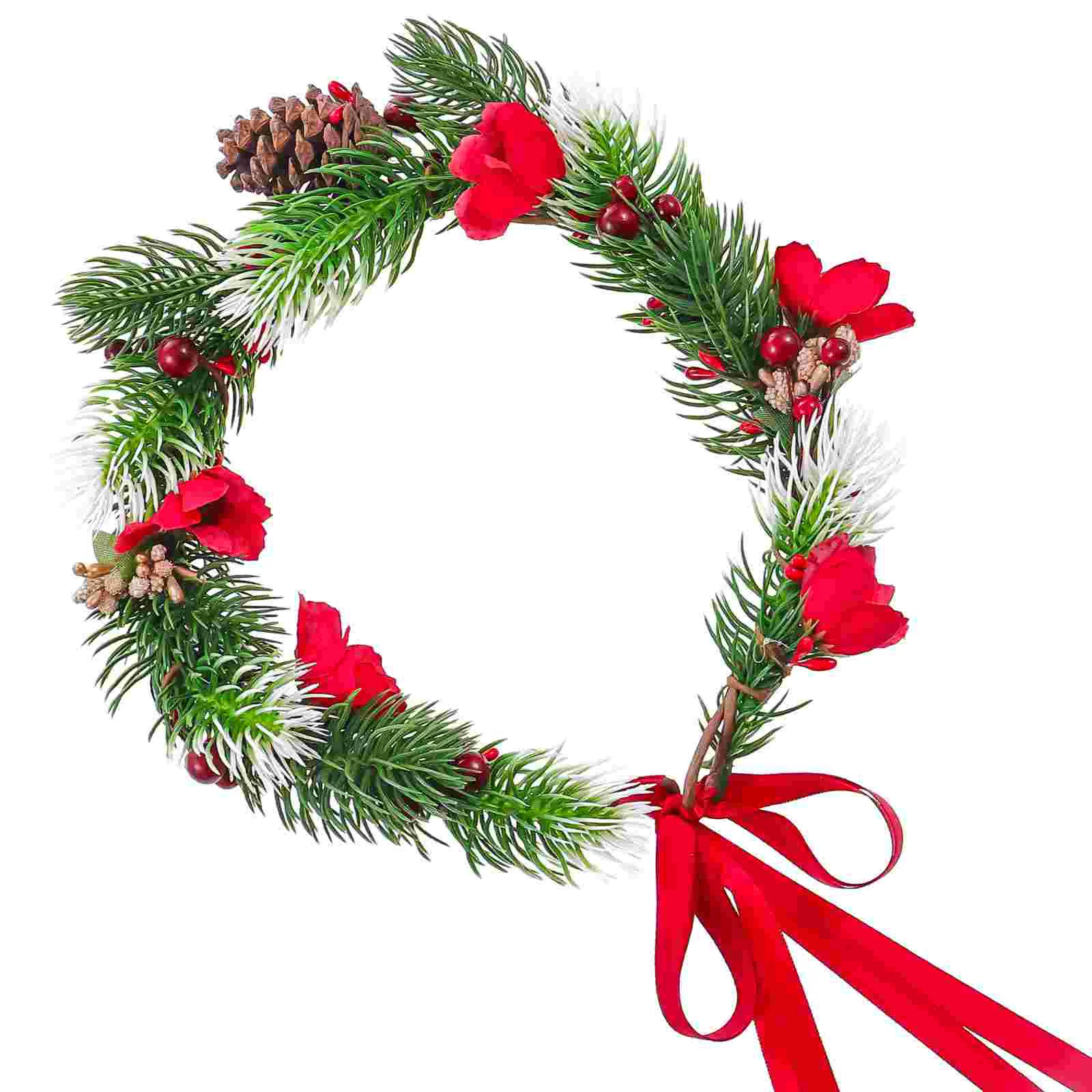Bridal Headdress Christmas Garland Xmas Girls Tiara Wall Hanging Bands for Women Wreath Wedding Flower
Bridal Headdress Christmas Garland Xmas Girls Tiara Wall Hanging Bands for Women Wreath Wedding Flower