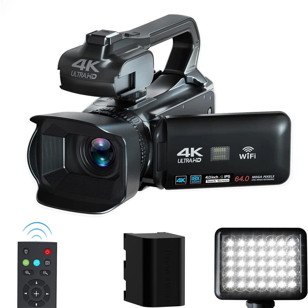 4K Professional Video Camera 18X Digital Vlog Camcorder Youtube Stream Webcam Auto Focus 64MP Photography Recorder Time Lapse
4K Professional Video Camera 18X Digital Vlog Camcorder Youtube Stream Webcam Auto Focus 64MP Photography Recorder Time Lapse